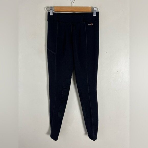 Kerrits Women’s Black Riding Pants Fleece lined Size Small equestrian Horse Back - Picture 1 of 14